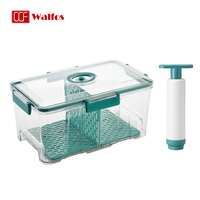 Boîte de conservation sous vide boîte de rangement alimentaire scellée manuellement boîte de rangement en plastique transparent maison réfrigérateur stockage cuisine Seal Tank 1